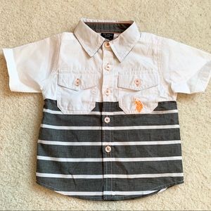 US Polo Short Sleeve Button Down size 12 months
